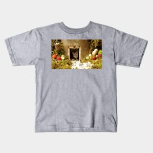 George the mouse in a log pile house Kids T-Shirt